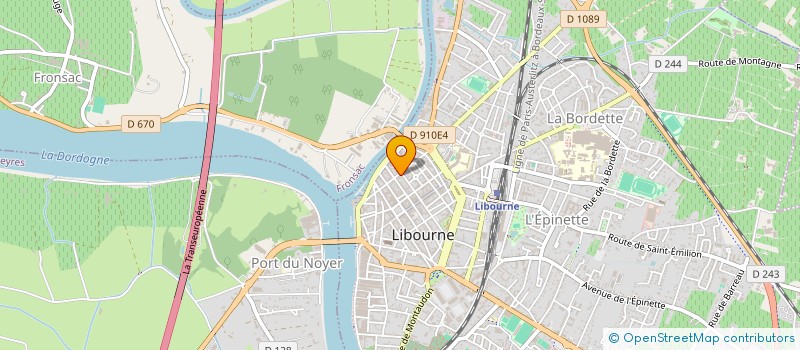 localisation de l'entreprise MADAME SANDRINE COUTANT à LIBOURNE