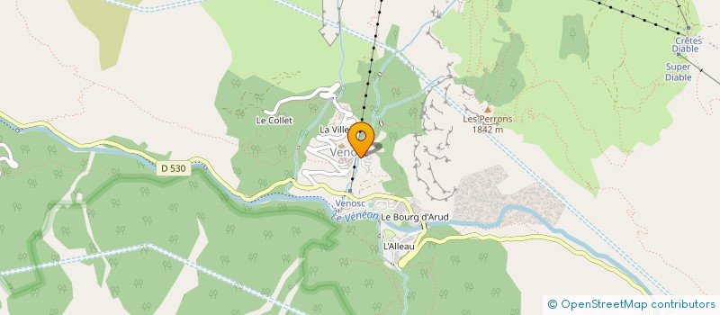 localisation de l'entreprise MADAME SANDRINE COUVERT  LES DEUX ALPES