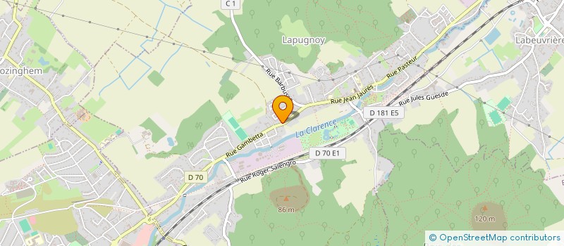 localisation de l'entreprise MADAME SANDRINE COUVILLERS  LAPUGNOY