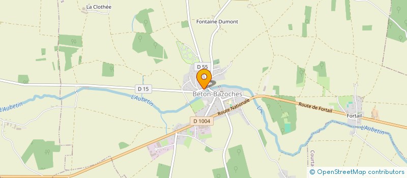 localisation de l'entreprise MADAME SANDRINE COVEX  BETON-BAZOCHES