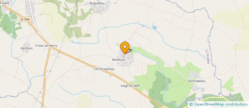 localisation de l'entreprise MADAME SANDRINE CRAVEC  LA FEUILLEE