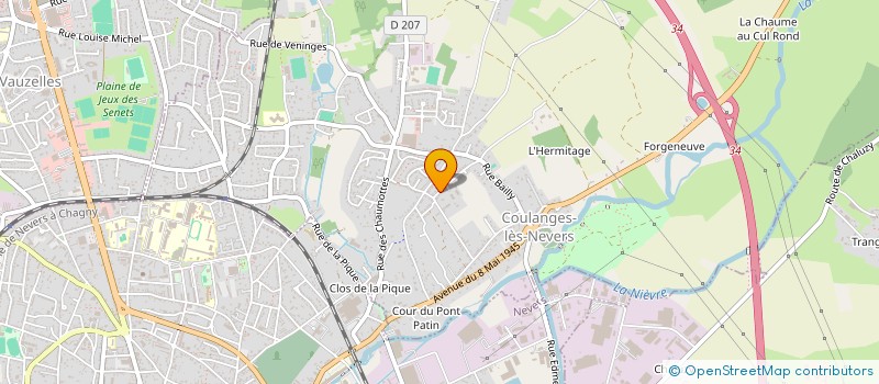 localisation de l'entreprise MADAME SANDRINE CREPILLON  COULANGES-LES-NEVERS