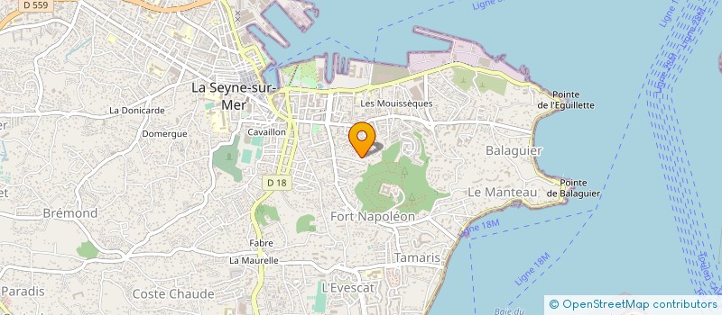 localisation de l'entreprise MADAME SANDRINE CREPIN à LA SEYNE SUR MER