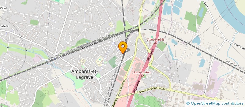 localisation de l'entreprise MADAME SANDRINE CRESPY  AMBARES-ET-LAGRAVE