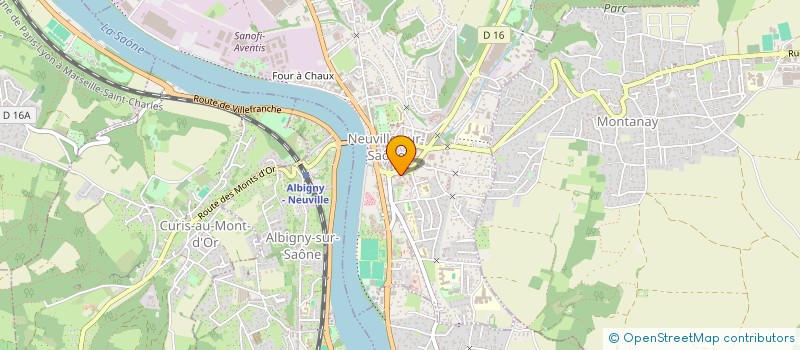 localisation de l'entreprise MADAME SANDRINE CROS  NEUVILLE-SUR-SAONE