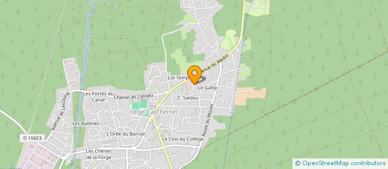 localisation de l'entreprise MADAME SANDRINE CUITOT  LEGE-CAP-FERRET