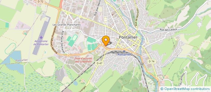 localisation de l'entreprise MADAME SANDRINE CUNAT à PONTARLIER