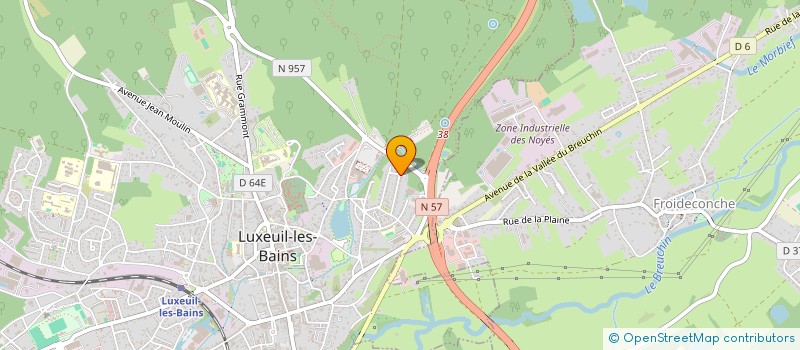 localisation de l'entreprise MADAME SANDRINE CUNEY à LUXEUIL-LES-BAINS