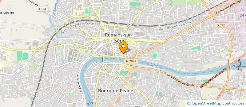 localisation de l'entreprise MADAME SANDRINE CUOQ à ROMANS-SUR-ISERE