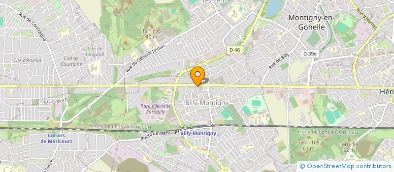 localisation de l'entreprise MADAME SANDRINE CZERZNIAK à BILLY-MONTIGNY