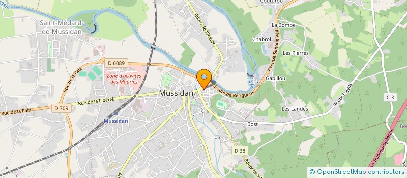 localisation de l'entreprise MADAME SANDRINE DABJAT à MUSSIDAN