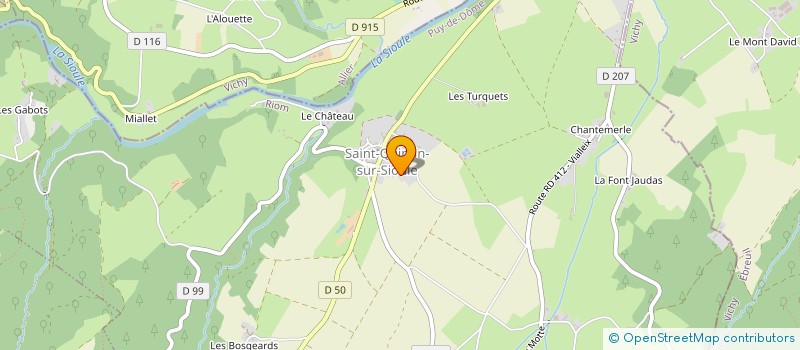 localisation de l'entreprise MADAME SANDRINE DAGUILLON  SAINT-QUINTIN-SUR-SIOULE