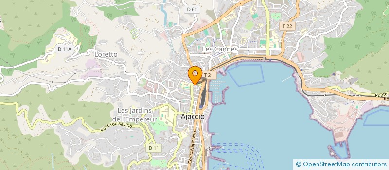 localisation de l'entreprise MADAME SANDRINE DAHLEM  AJACCIO