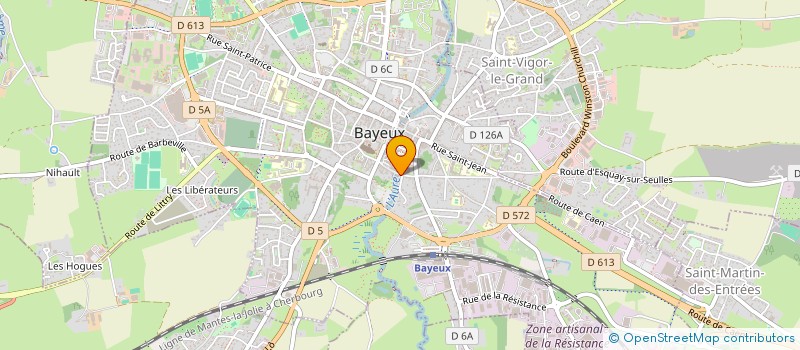 localisation de l'entreprise MADAME SANDRINE DAIGREMONT à BAYEUX