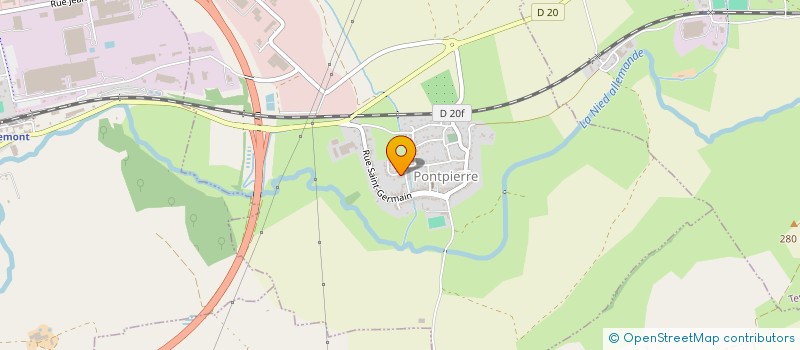 localisation de l'entreprise MADAME SANDRINE DAL PRA  PONTPIERRE
