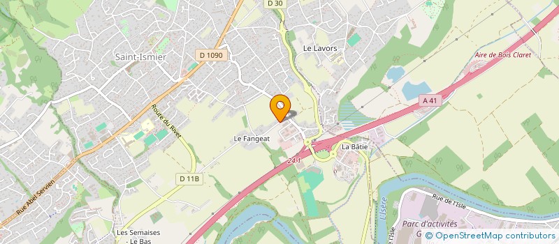 localisation de l'entreprise MADAME SANDRINE DALBAN  SAINT-ISMIER