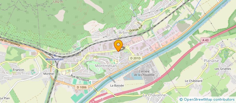 localisation de l'entreprise MADAME SANDRINE DALLA-COSTA  MONTMELIAN