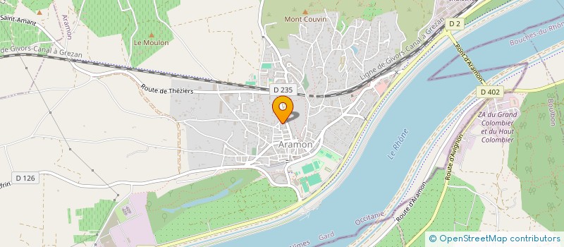 localisation de l'entreprise MADAME SANDRINE DALLARA  ARAMON