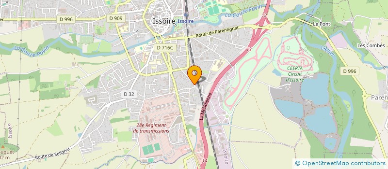 localisation de l'entreprise MADAME SANDRINE DALLE  ISSOIRE