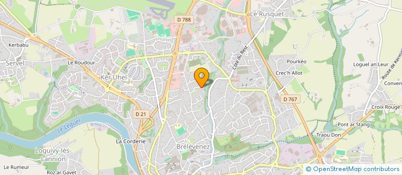 localisation de l'entreprise MADAME SANDRINE DANCEL  LANNION