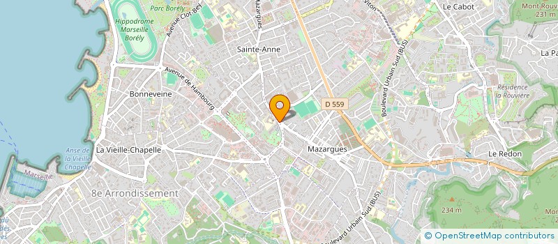 localisation de l'entreprise MADAME SANDRINE DANET à MARSEILLE