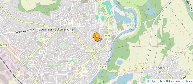 localisation de l'entreprise MADAME SANDRINE DANNA  COURNON-D'AUVERGNE