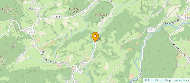 localisation de l'entreprise MADAME SANDRINE DANTAN  BIZE