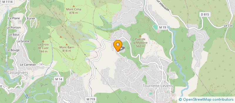 localisation de l'entreprise MADAME SANDRINE DARVENNE  TOURRETTE-LEVENS