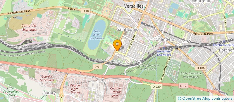 localisation de l'entreprise MADAME SANDRINE DAUREL à VERSAILLES