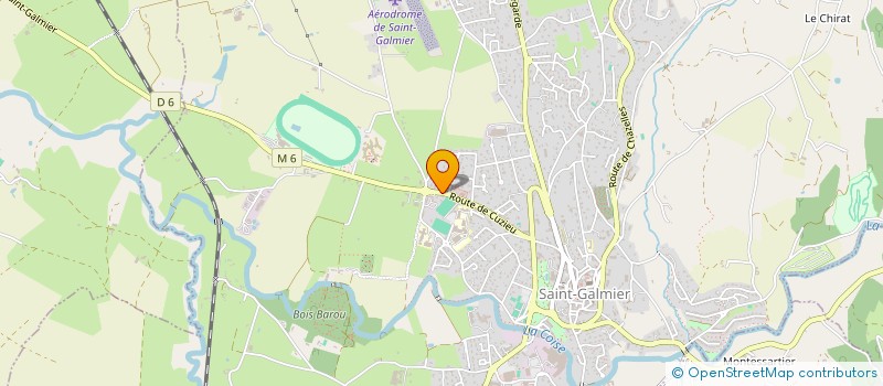 localisation de l'entreprise MADAME SANDRINE DAVID  SAINT-GALMIER