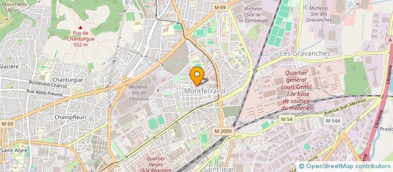 localisation de l'entreprise MADAME SANDRINE DE ARAUJO  CLERMONT-FERRAND