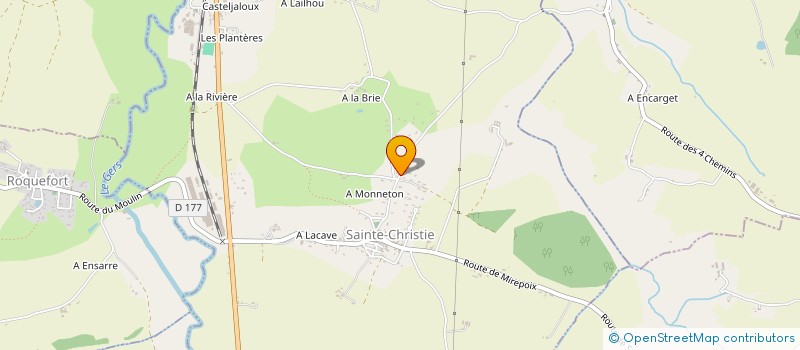 localisation de l'entreprise MADAME SANDRINE DE BRITO  SAINTE-CHRISTIE