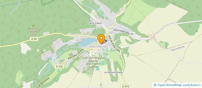 localisation de l'entreprise MADAME SANDRINE DE KESEL  PIERREFONDS