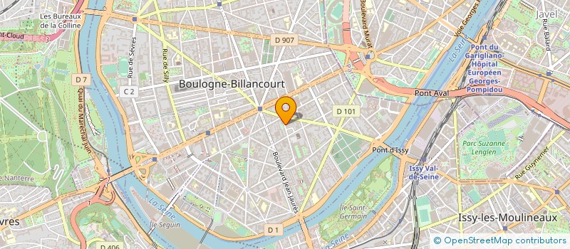localisation de l'entreprise MADAME SANDRINE DE LA JAILLE à BOULOGNE-BILLANCOURT