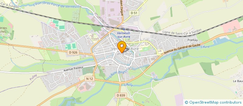 localisation de l'entreprise MADAME SANDRINE DE NEVE  VERNEUIL D'AVRE ET D'ITON