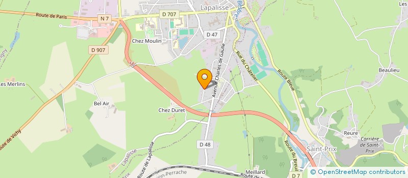 localisation de l'entreprise MADAME SANDRINE DE STEUR à LAPALISSE