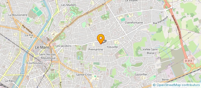 localisation de l'entreprise MADAME SANDRINE DE STOPPELEIRE à LE MANS