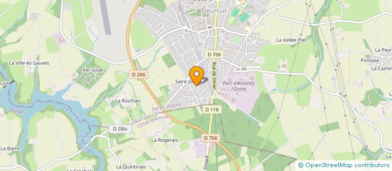 localisation de l'entreprise MADAME SANDRINE DEBOS  PLEURTUIT