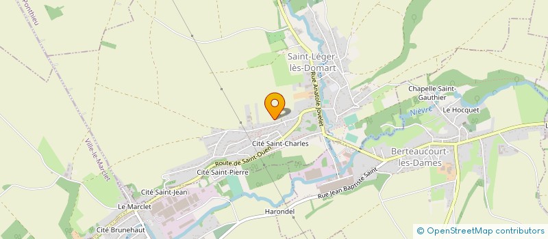 localisation de l'entreprise MADAME SANDRINE DEBREUX  SAINT-LEGER-LES-DOMART