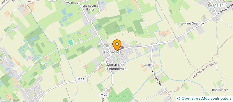 localisation de l'entreprise MADAME SANDRINE DEBUYSER  FROMELLES