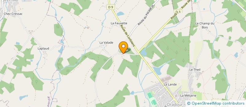 localisation de l'entreprise MADAME SANDRINE DECRESSAC à ORADOUR-SUR-GLANE