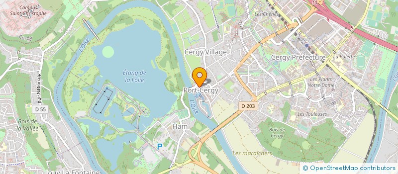 localisation de l'entreprise MADAME SANDRINE DECROIX  CERGY