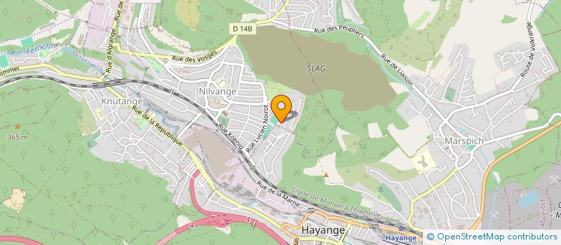 localisation de l'entreprise MADAME SANDRINE DEFELICE  NILVANGE