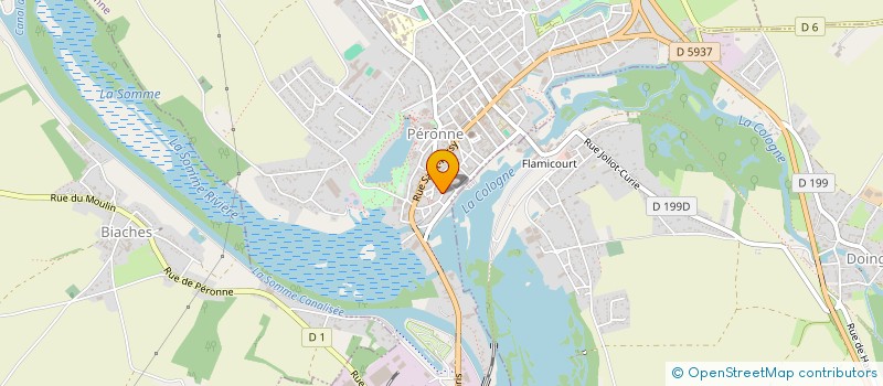 localisation de l'entreprise MADAME SANDRINE DEFFONTAINES  PERONNE