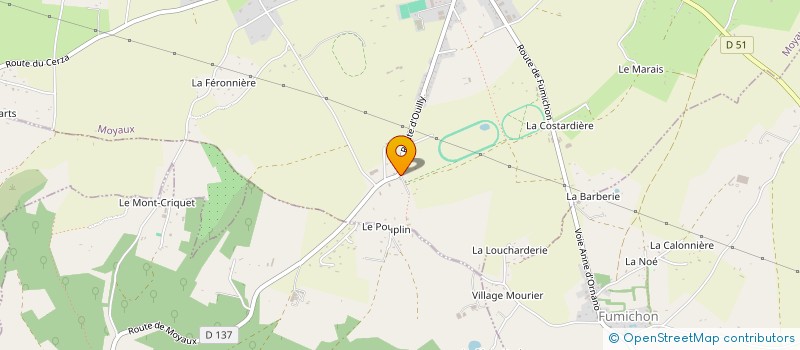 localisation de l'entreprise MADAME SANDRINE DEGLAND  MOYAUX