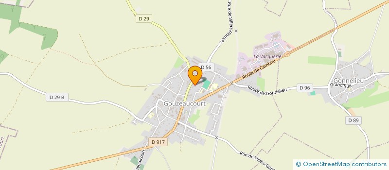 localisation de l'entreprise MADAME SANDRINE DEGROISSE à GOUZEAUCOURT
