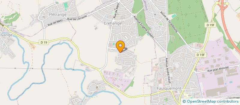 localisation de l'entreprise MADAME SANDRINE DEISS  CREHANGE