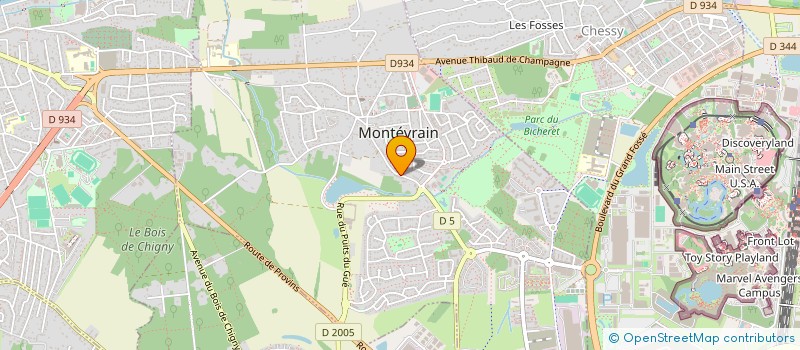 localisation de l'entreprise MADAME SANDRINE DEKONNINCK  MONTEVRAIN