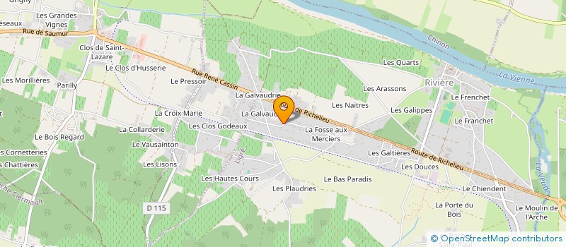 localisation de l'entreprise MADAME SANDRINE DEKOUN AHANDESSI  BOURGUEIL