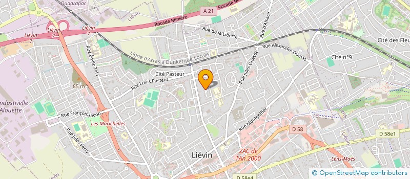 localisation de l'entreprise MADAME SANDRINE DELABRE à LIEVIN